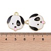 Alloy Enamel Pendants ENAM-R149-05B-G-3