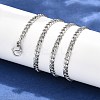Tarnish Resistant Men's 304 Stainless Steel Curb Chain Necklaces LS-STAS-O037-65P-2