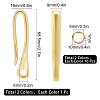 2Pcs 2 Color Alloy Carp Fishing Hooks AJEW-SC0001-39B-2