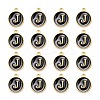 Golden Plated Alloy Charms X-ENAM-S118-02J-2