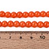 Opaque Solid Color Glass Beads Strands X-GLAA-T032-P6mm-18-2