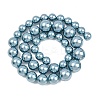 Electroplated Shell Pearl Graduated Beads Strands BSHE-C011-04-04-4