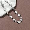 304 Stainless Steel Link Bracelets BJEW-Z132-01P-3