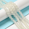 Baking Paint Imitation Jade Glass Round Bead Strands DGLA-Q021-8mm-01-1