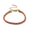 Twisted Nylon Cord Bracelets for Women BJEW-V007-01G-05-2