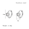 Cubic Zirconia Hoop Earrings VX9431-03-1