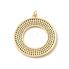 Rack Plating Brass Micro Pave Colorful Cubic Zirconia Pendants KK-F852-17G-03-2