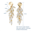 Electroplate Glass Cluster Beads Stud Earrings EJEW-JE03819-03-6