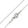 Tarnish Resistant 304 Stainless Steel Boston Chain Necklaces STAS-O053-15P-01-2