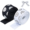 30 Yards 2 Colors Flat Volleyball Pattern Polyester Ribbons OCOR-DC0001-25-1