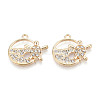 Alloy Rhinestone Pendants FIND-N008-07KCG-1