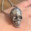 Cool Punk Rock Retro Alloy Skull Pendant Necklaces for Stylish Men DH4302-1