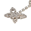 Brass with Crystal Rhinestone Pendants Necklace LS-NJEW-B081-01-1