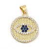 Brass Micro Pave Cubic Zirconia Pendants KK-H433-16G-1