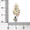 Brass Micro Pave Cubic Zirconia Pendants X-KK-K378-65G-02-3