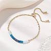 Adjustable 304 Stainless Steel Cable Chain Slider Bracelets BJEW-JB13089-03-1