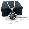 Vintage Sunflower Pendant 304 Stainless Steel Necklaces for Women Men PF9276-6