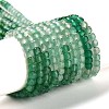 Natural Dyed & Heated Green Onyx Agate Beads Strands G-Q002-C02-01-1