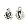 Tibetan Style Alloy Frog Charms X-TIBEP-O009-28-2
