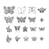 72Pcs 18 Style Tibetan Style Alloy Pendants TIBEP-LS0001-10-3