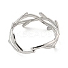 Non-Tarnish 304 Stainless Steel Open Cuff Rings RJEW-K245-92P-3