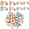 32Pcs 8 Style 304 Stainless Steel Cord Ends STAS-SC0003-75-1