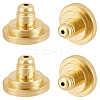 8Pcs Brass Ear Nuts FIND-BBC0003-57G-1