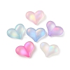 Transparent Spray Painted Acrylic Beads X-MACR-M026-02-1