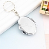 Iron Folding Mirror Keychain LS-DIY-D079-01C-1