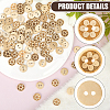 100Pcs 2-Hole Coconut Buttons BUTT-CY0001-31-6