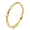 304 Stainless Steel Textured Bangles BJEW-G686-01G-1