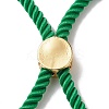 Half Finished Twisted Milan Rope Slider Bracelets FIND-G032-01G-08-3