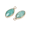 Natural Amazonite Faceted Pendants G-G193-01G-06-2
