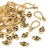 Tibetan Style Hook and Eye Clasps X-GLF1278Y-3