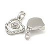 Brass with Clear Cubic Zirconia with Sea Shell Charms KK-Q820-14P-2