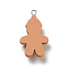 Christmas Opaque Resin Pendants LS-X-RESI-G043-A06-3