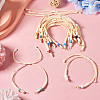 12Pcs 12 Colors Waxed Polyester Bracelet Makings AJEW-TA0001-39-4
