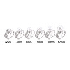 Brass Micro Pave Clear Cubic Zirconia Cuff Ring Settings KK-T076-56P-4