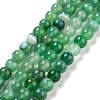 Natural Striped Agate/Banded Agate Beads Strands AGAT-8D-7-2