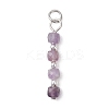 Natural & Synthetic Mixed Stone Faceted Cube Pendants PALLOY-JF04831-3