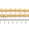 Rack Plating Brass Ball Chain Necklaces for Women NJEW-G102-01D-G-4