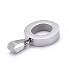 Non-Tarnish 304 Stainless Steel Letter Pendants STAS-H127-O-P-2
