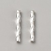 Glass Twist Bugle Beads GLAA-WH0035-26-1