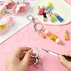 DIY Alloy Bar Beadable Keychain Making Kits DIY-YW0008-76-5
