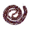 Electroplate Transparent Glass Beads Strands EGLA-N022-09A-B02-2
