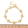 Brass Link Chain Bracelets for Women BJEW-C140-05G-5