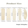 50Pcs 5 Styles Wood Blank Boards for Bookmark Making WOOD-CJ0002-25-8