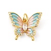 Brass Micro Pave Cubic Zirconia Pendants LS-KK-K371-46G-03-1