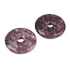 Natural Lepidolite Pendants G-K099-40mm-02-2
