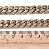 10MM 201 Stainless Steel Cuban Link Chain Necklaces for Women Men NJEW-F360-01G-5
